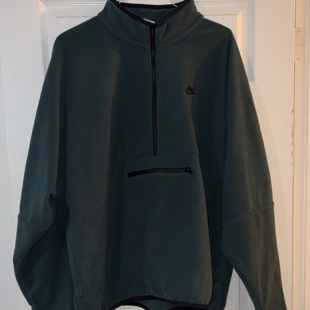 Nike Olive Half-Zip Fleece